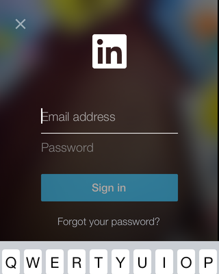 sign in screen from linkedin app patterntap zurb library sign in linkedin